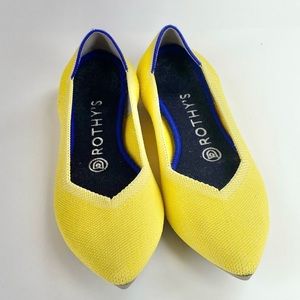 Rothy’s The Point Sunshine Yellow size 7